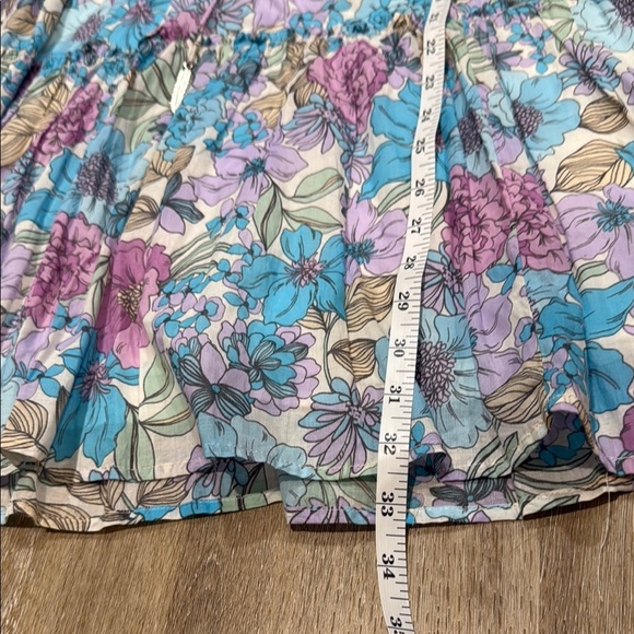 Karlie Size 2 Blue and Pink Tiered Sundress with Flutter Sleeves - Picture 13 of 16